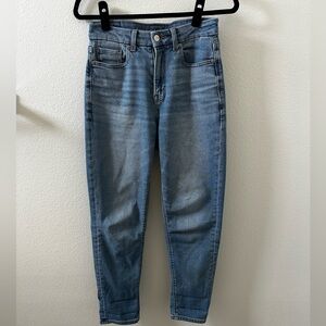 Curvy Straight Cut Mom Jeans